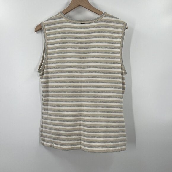 St. John Striped Tank Blouse - Picture 8 of 9